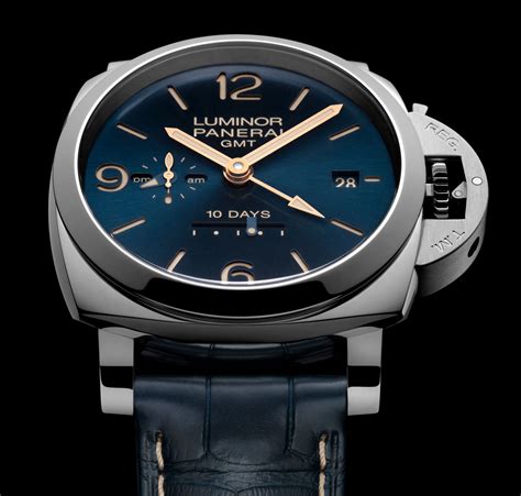 panerai blue dial luminor|luminor panerai tourbillon price.